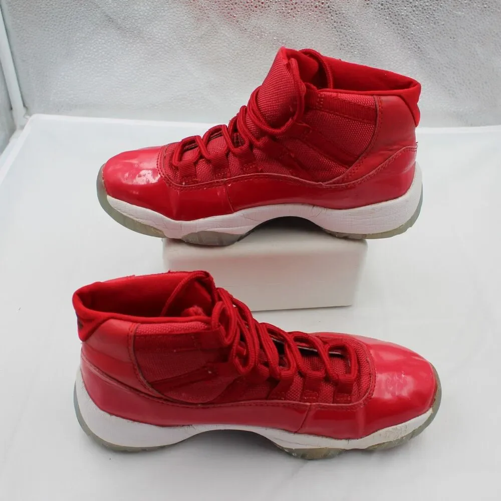 Air Jordan 11 Retro Win Like 96 Gym Red Black 378037-623 Men Size 7